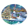 thumbnail image 3 of Kll 30" Christmas Tree Skirt Christmas Tree Xmas Tree Skirts Mat For New Year Xmas Holiday Party Indoor Outdoor Home Decoration, 3 of 9