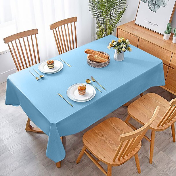 Mantel desechable de plástico de 108x54 pulgadas para barbacoa, fiesta, boda, exterior, mantel de una sola vez Wmkox8yii HFSH4905