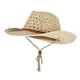 thumbnail image 2 of Sombrero de Sol de Paja con Correa Gorro de Panamá Estilo Vaquero Occidental Macarena Sombrero de vaquero para niño con correa para la barbilla, 2 of 5