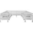 thumbnail image 5 of Meridian Furniture Nizuc White Outdoor Patio Modular Sectional, 5 of 9