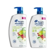 2X Head & Shoulders Green Apple & Goji Berry 2in1 Anti-dandruff Shampoo Plus Conditioner 40 FL/1.18 L