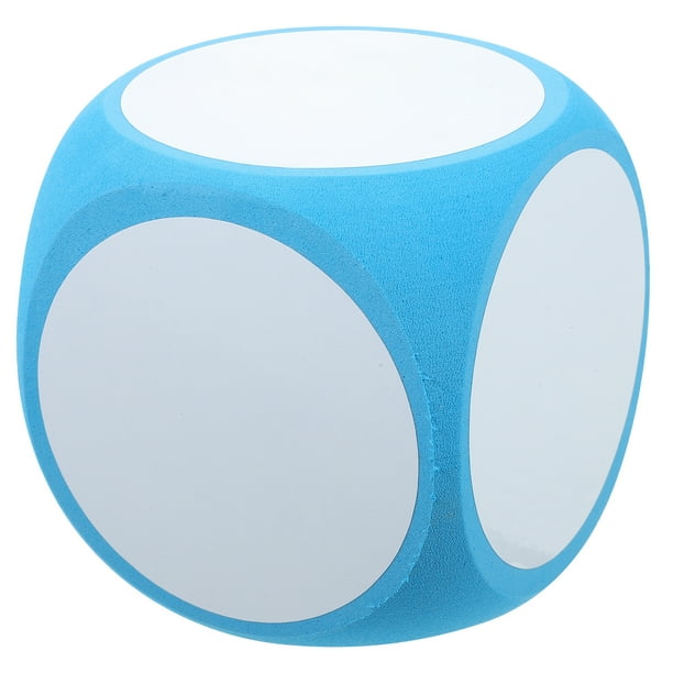 Dados de juego DIY, dados grandes, dados grabables en el aula, dados decorativos en blanco, suministro educativo