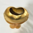 thumbnail image 4 of Honmine 8" Heart Hand Gold Ceramic Vase - Unique Modern Aesthetic Flowers Vase for Living Room Bedroom Office Kitchen Table Centerpiece or Shelf Decor-Gifts for Wedding Bridal, 4 of 7