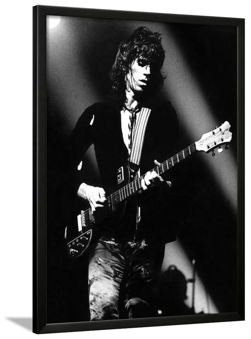 Art print POSTER Keith Richards Posing with Electric Guitar