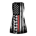 thumbnail image 5 of ZHUGeLI 4th of July Outfits for Women, Women's Casual With Pockets Summer Floral Print Dress V-Neck Mini Dresses, American Flag Patriotic Outfits Up to 50% off, 5 of 7