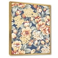 thumbnail image 3 of Designart 'Vintage Orange and Yellow Flowers' Traditional Framed Canvas Wall Art Print, 3 of 5
