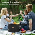 thumbnail image 6 of Lifewit Large Soft Cooler Lunch Bag, Insulated Lunch Box, Cooling Tote for Adult, Men, Women, Work, Roadtrip, Party, Camping, Leakproof, Waterproof, 40-Can (24L), Black, 6 of 7