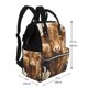 thumbnail image 2 of Fotbe Adorable Calf Butterflies Champagne Mochila Maternidad - Lona de Sarga Impermeable, Mochila de Pañales de Gran Capacidad con Múltiples Bolsillos y Correas Ajustables, 2 of 6