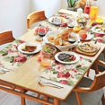 thumbnail image 2 of Pioneer Flower Floral Print Pattern Summer Placemats Table Placemats Set Of 4-Linen Kitchen Washable Placemats Table Mats 12x18 Inch Non-Slip Heat Resistant, 2 of 6