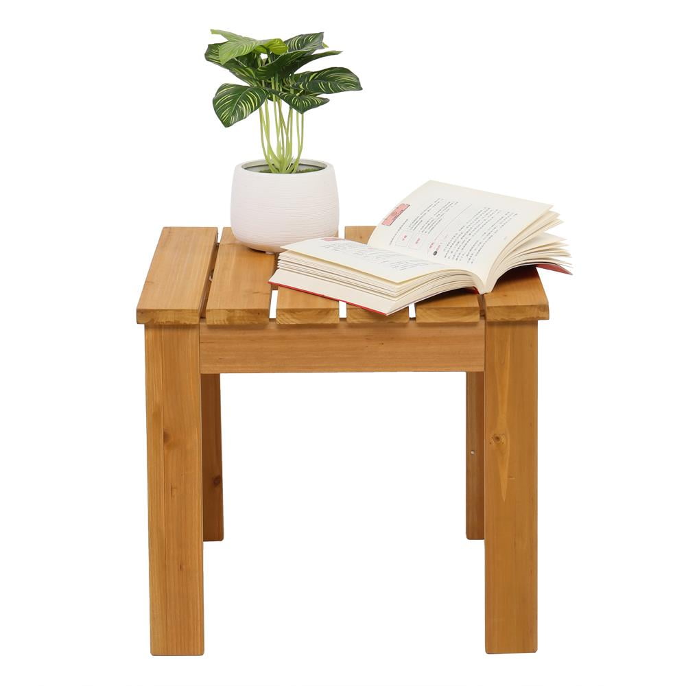 OverPatio Small Patio Coffee Bistro Table for Outdoor Indoor (Natural)