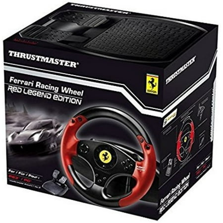 Thrustmaster - Ferrari Red Legend Edition Racing Wheel for (Best Force Feedback Wheel Pc)