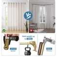 thumbnail image 6 of Urbanest Adjustable Single Curtain Rod Set Fish Finials – 3/4 - Inch Diameter, With Renaissance Gold Rod, 84–120 Inches, 6 of 6