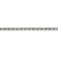 thumbnail image 4 of Sterling Silver 3mm Sparkle-Cut Rope Chain Bracelet - 7.5 Grams - 8 Inch - Lobster Claw, 4 of 4