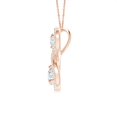 thumbnail image 2 of ANGARA Natural Prong-Set Double Diamond Infinity Pendant in 14K Rose Gold for Women (Size-4mm| Color-G| Clarity-VS2) | April Birthstone, Anniversary, Jewelry Gift for Women | Natural Diamond Necklace, 2 of 7