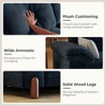 thumbnail image 4 of Modular Sectional Sofa with Removable Washable Covers, Oversized Deep Seat 6 Seater V Shaped Couch with Storage Ottoman, Chenille in Navy Blue, 4 of 8