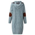 thumbnail image 4 of HCYSFG Womens Patterned Cardigan Sweater Open Front Long Sleeve Longline Loose Fit Textured Knit Casual Everyday Layering Tops, 4 of 4