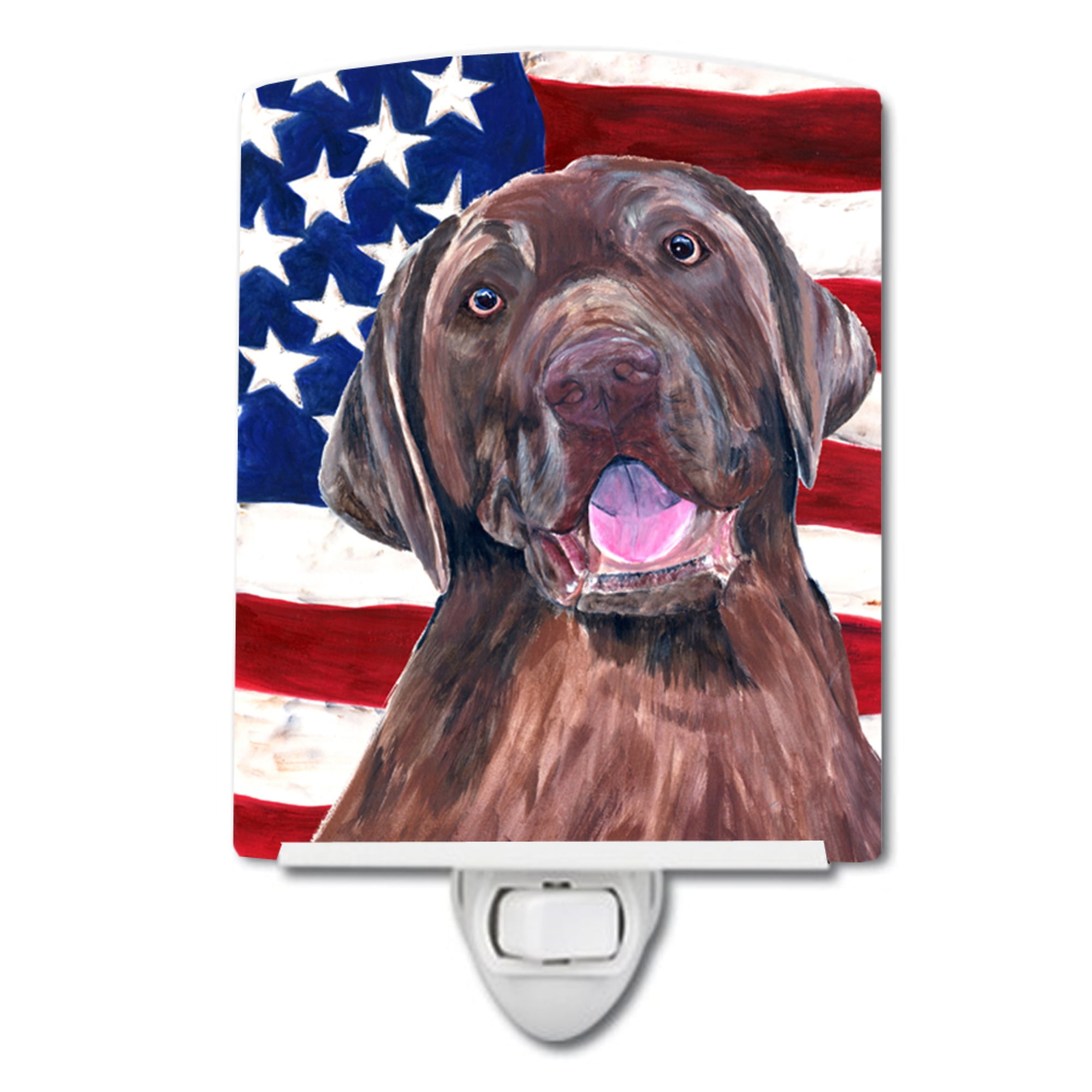 Carolines Treasures USA American Flag with Min Pin Night Light 6 x 4 Multicolor Carolines Treasures USA American Flag with Min Pin Night Light 6 x 4 Multicolor