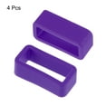 thumbnail image 3 of Uxcell Watch Band Strap Loops Silicone Watch Holder Keeper for 16mm Width Watch Band, Purple 4 Pack, 3 of 5