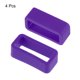 thumbnail image 3 of Uxcell Lazos para Correas de Reloj, Sujetador de Silicona para Correas de Reloj de 16mm de Ancho, Paquete de 4 en Púrpura, 3 of 5