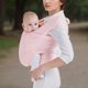 thumbnail image 1 of Wrap Carrier Baby Hands Free Free Baby Lightweight Pink, 1 of 6