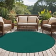 thumbnail image 5 of Dark Green Round Rugs 8ft, Farmhouse Solid Green Color Modern Art Non Slip Washable Rug Runner, Low Pile Indoor Floor Carpet Mat Bathroom Rugs for Living Room, Bedroom, Kids Room, 5 of 9