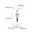 thumbnail image 3 of Coollooc Desk Lamp LED Desk Lamps with Fans,USB Charging Port,Foldable Table Lamp with Clock,Date, Fan,Pen Holder,Temperature,Step-Less Dimming,Eye Caring Reading Light for Study Home Office, 3 of 6