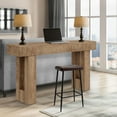 thumbnail image 4 of Ataucjin Farmhouse Console Table,61" Minimalist Vintage Entryway Table, Storage Rustic Sofa Table with Open Shelves for Hallway, Living Room, Foyer, Bedroom, 4 of 5