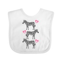 Inktastic Zebra Cute Safari Animal Girls Baby Bib
