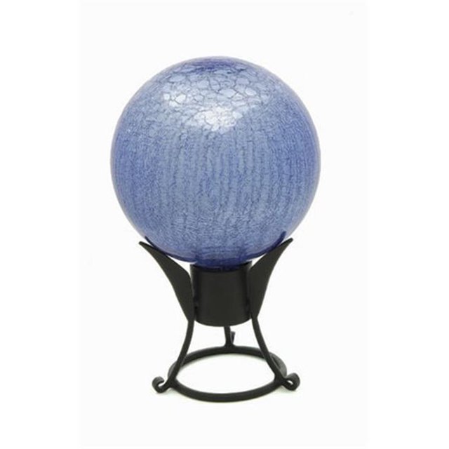 Globe de 10 Po. en Lapis Bleu avec Craquelé