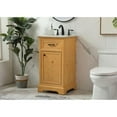 thumbnail image 2 of Elegant Decor Americana 19" Aluminum MDF Single Bathroom Vanity in Natural Wood, 2 of 8