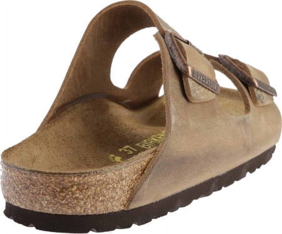 arizona oiled leather tobacco brown Birkenstock Arizona Oiled Leather Sandals with Contoured Cork-Latex Footbed  and Adjustable Straps