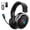 Black, variant on RUNMUS Gaming Headset with Noise Canceling Mic for PS4, Xbox One, PC, Mobile, 7.1 Surround Sound Headphone with LED Light for Kids Adults