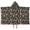 Mushroom and Dragonfly, variant on Mushroom and Fairy Black Pattern Teens Hooded Bath Towel Wrap for Ages 3 To 12,Quick Dry Lightweight Soft Microfiber Bath Beach Pool,60"x35"