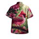 thumbnail image 4 of Camisas Para Hombre Hombres Casual Manga corta Primavera Verano Turndown Neck 3D Impreso Camisas Moda Top Blusa Camisas Ropa de playa (Red, L), 4 of 5