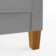 thumbnail image 4 of Novogratz Bowen Sectional Sofa with Reversible Chaise and Floating Ottoman, Gray Chenille, 4 of 9