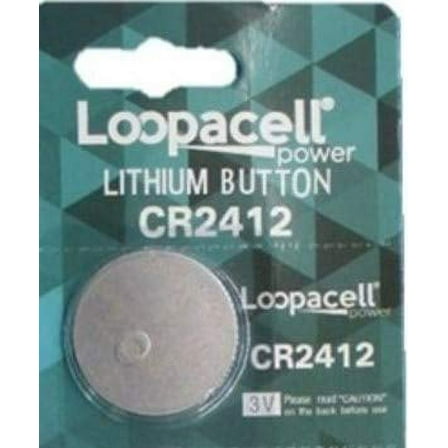 Loopacell CR2412 CR 2412 Lithium 3V 1 Battery