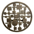 thumbnail image 2 of Zeckos Circles & Squares Cast Iron Hose Holder, Bronze, Wall Mount, 11.75" Modern Outdoor Organizer, 2 of 8