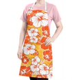 thumbnail image 5 of Pioneer Flower Floral Print Pattern Apron-Garden Aprons for Women with Pockets-Cotton Linen Waterproof Kitchen Cooking Gardening Aprons Adjustable for Kitchen,Cooking,BBQ and Salon 33x27 Inch, 5 of 7