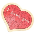 thumbnail image 5 of Wooden Heart Jigsaw Puzzle with Smooth Edges DIY Educational Game for Hand Eye Coordination, Creative Learning, and Valentine's Day Gifting, 5 of 5