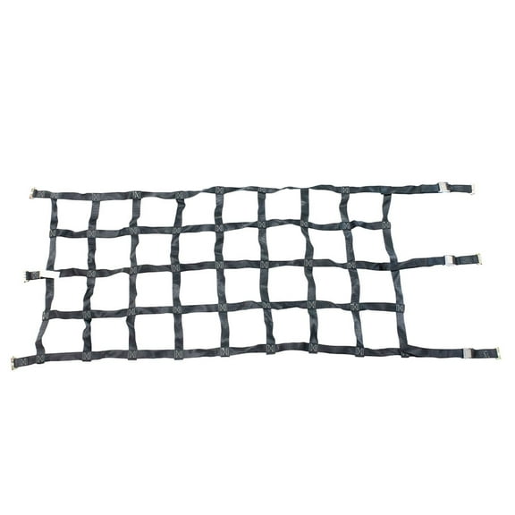 42"x82" Heavy Duty Small Cargo Net for Pickup Truck with Cam Buckle & E-Track Fittings,8" by 8" Holes, Truck Bed Cargo Netting for Enclosed Trailers - E Track Accessories