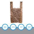 thumbnail image 4 of SSWBasics Small Leopard Print Plastic T-Shirt Bags - 8" x 5" x 16" - Case of 1000 -, 4 of 5