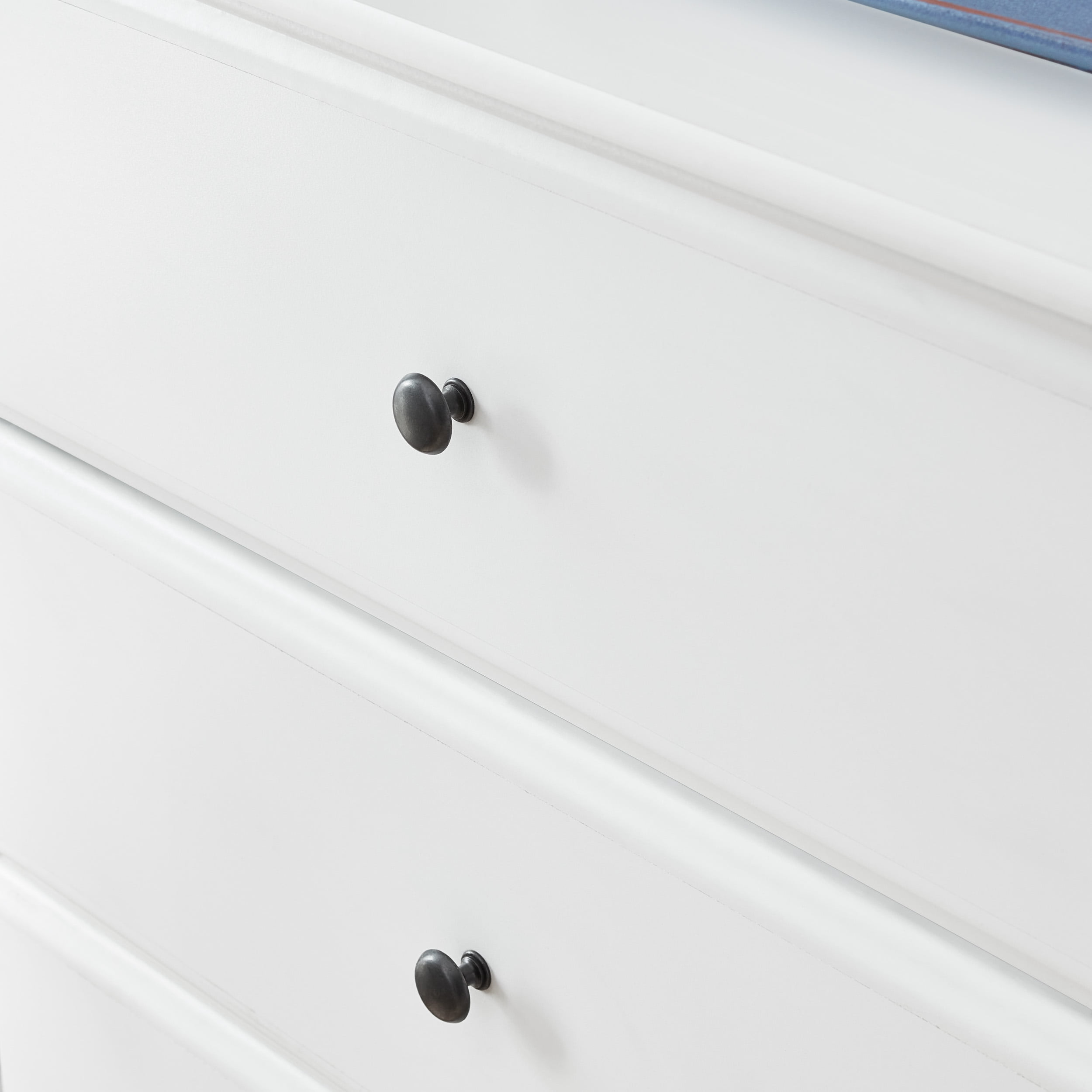 Sauder Parklane Transitional 4-Drawer Chest, Soft White Finish