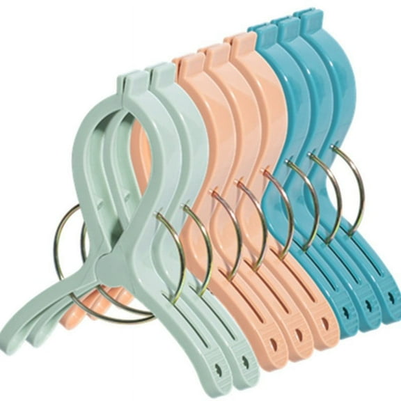 Clothes Hangers 8 Medium Plastic Clips Quilts Socks Clothes Underwear Socks Drying Clips Household Strong Clothes Drying Racks
