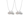 thumbnail image 2 of Delight Jewelry Silvertone Alpha Female Oval Mother & Daughter Heart Necklaces (Set of 2), 19"+2", 2 of 4