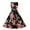 Black, variant on Women's Spring Dresses Casual Beach Floral Print Party Dress Sleeveless Tank Swing Dress