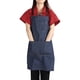 thumbnail image 1 of Delantal de Cocina ANGGREK de mezclilla Unisex con Múltiples bolsillos negro, 1 of 8