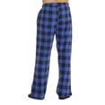 thumbnail image 2 of #followme Microfleece Mens Buffalo Plaid Pajama Pants with Pockets (Blue Buffalo Plaid, Medium), 2 of 4