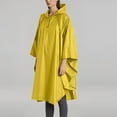 thumbnail image 3 of Lenago Rain Poncho Raincoat For Men,Jacket For Women Solid Color Hooded Rain Cover Lightweight Jacket With Pockets Raincoat Hiking Rain Poncho Rainproof Waterproof Windproof AdultMen Fishing Raincoat, 3 of 5