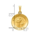 thumbnail image 3 of 14k Polished and Satin St Gerard Medal Hollow Pendant XR1330, 3 of 4