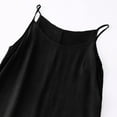 thumbnail image 6 of Womens Summer Fashion Dresses Solid Color Camis Sleeveless Round Neck 2026 Vacation Beach Sundresses — Black∣2XL, 6 of 8